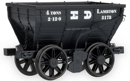 Pre-Owned ACC2805F Pack of 3 - Lambton Collieries (Earl of Durham’s Collieries) - Three ex-NER P1 style Chaldron wagons in pre-1896 livery
