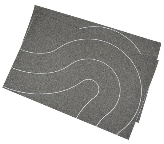 Self Adhesive Tarmac Road Universal Curves OO (80mm) 2pcs