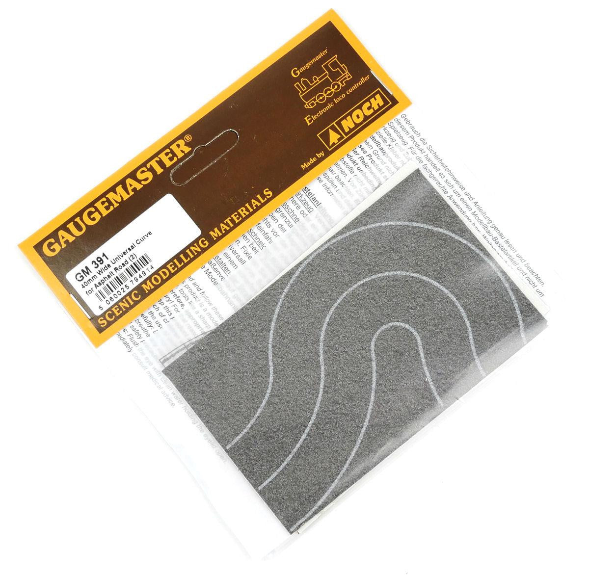 40mm Wide Self Adhesive Tarmac Road Universal Curves (2)