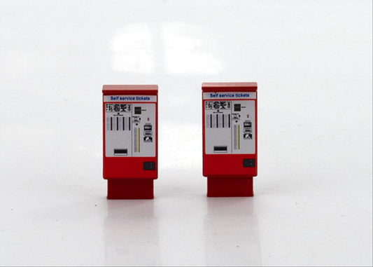 Modern Train Ticket Machines 2pcs (Pre-Built) - OO Gauge