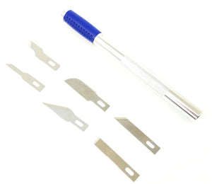 Soft Grip Craft Knife No.1 Set with 6 Blades
