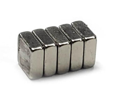 Magnet Set (5) Neodymium 5 X 5 X 2mm 0.7kg Pull