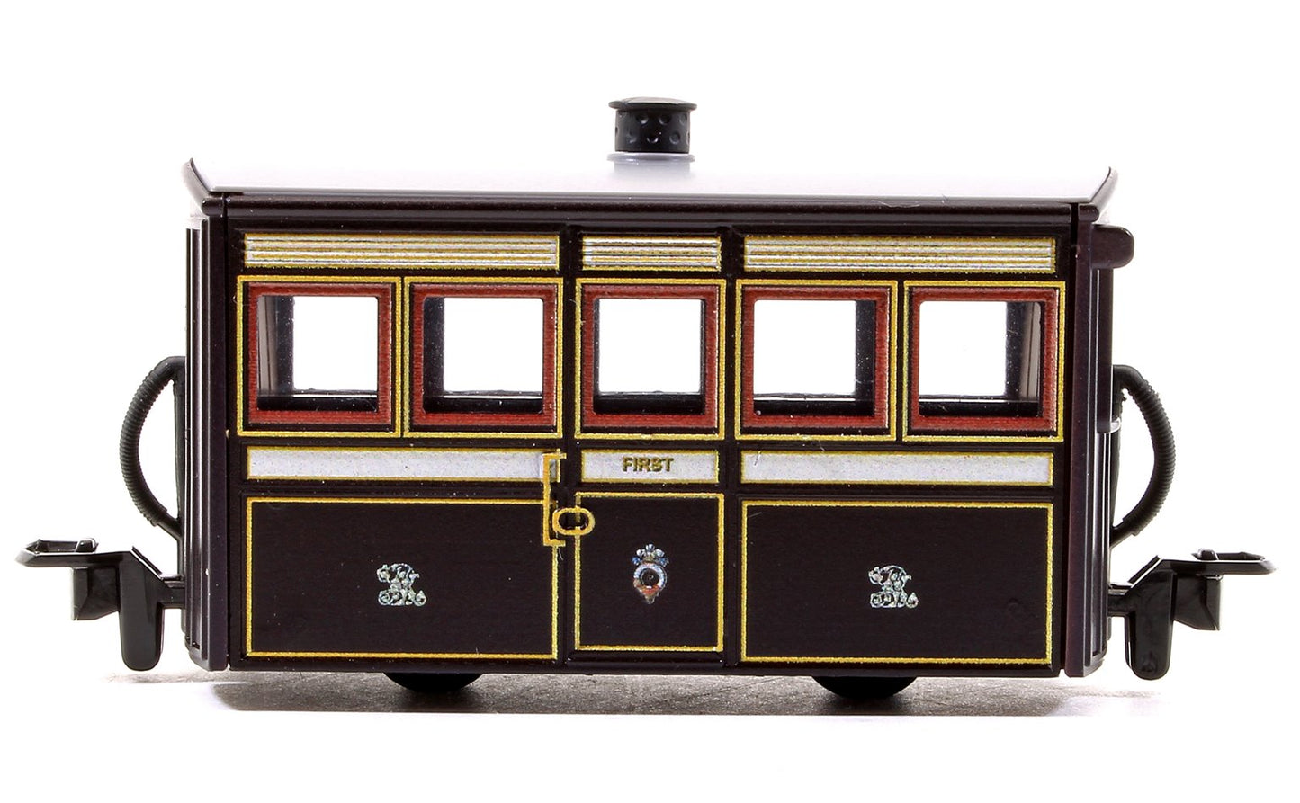 Ffestiniog 'Bug Box' First Class Coach, FR Victorian Plum & Cream