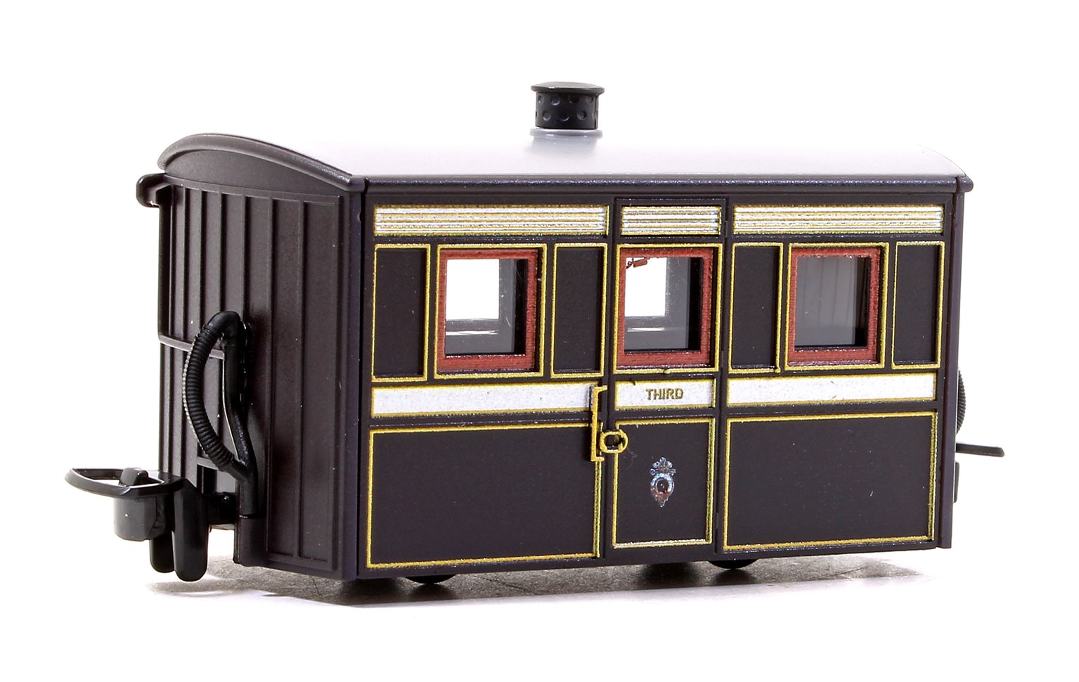 Ffestiniog 'Bug Box' Third Class Coach, FR  Victorian Plum & Cream