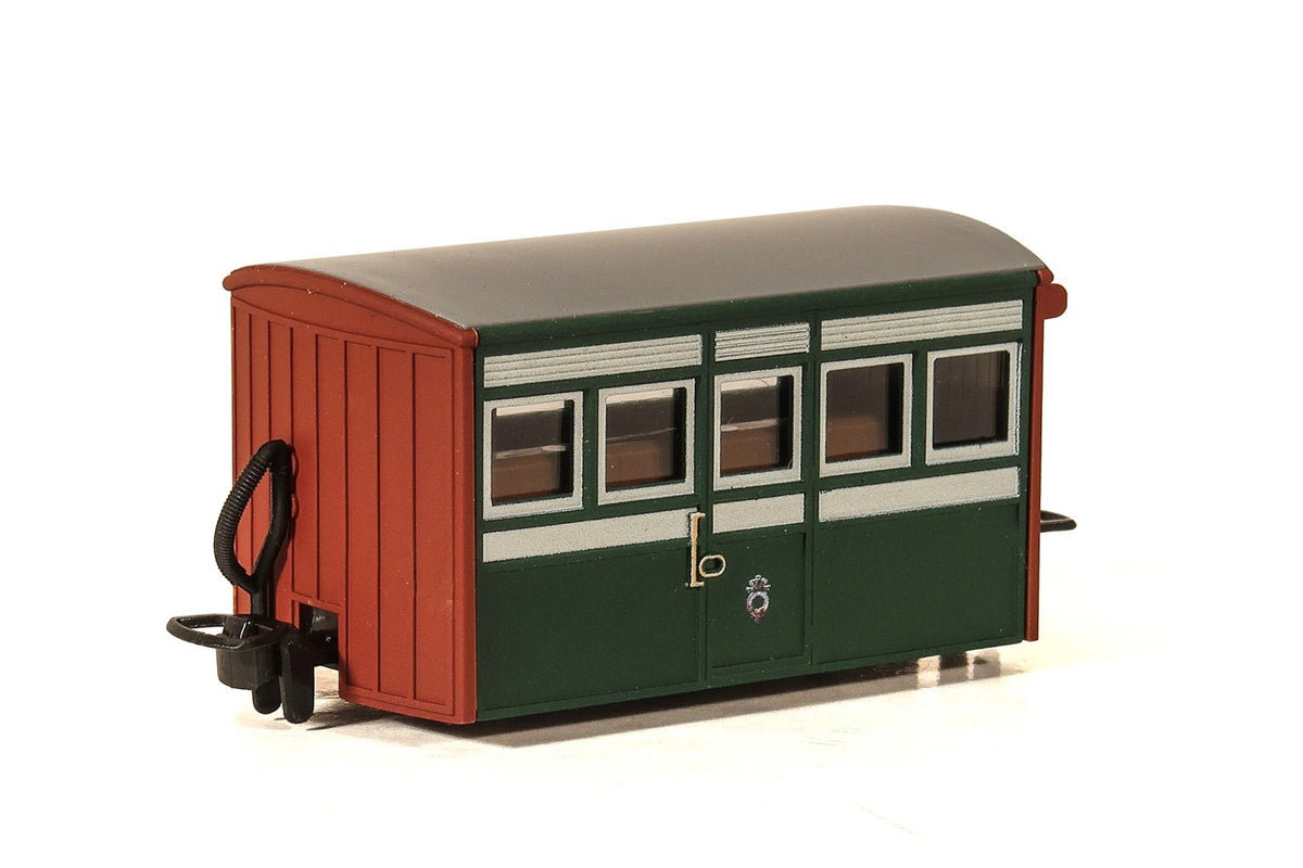 Bug Box Coach Peco GR551 Ffestiniog Railway 'Bug Box' 4 Wheel Coach – Rails