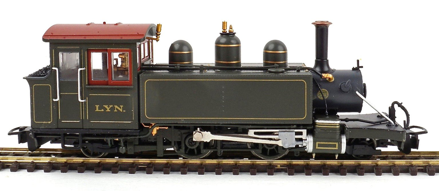 Lynton & Barnstaple Baldwin 2-4-2T L&BR dark olive green Lyn (pre-1906 original chimney)