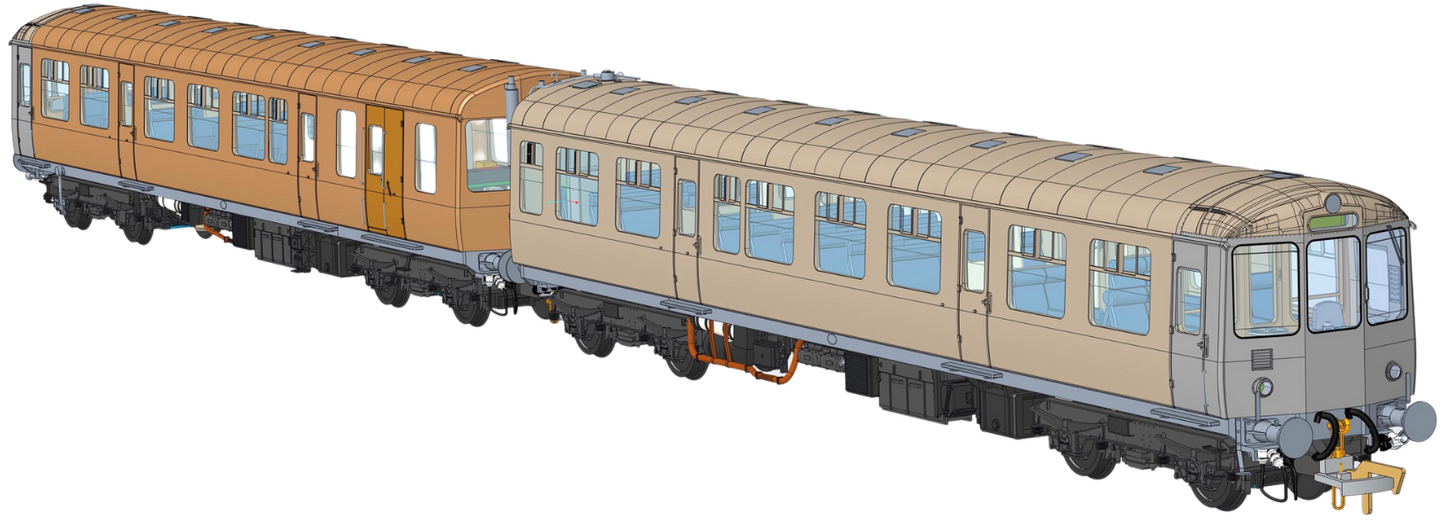 Class 104 3 Car DMU M50436/M59141/M50488 BR Blue (Full Yellow Ends / Headcode Panel)