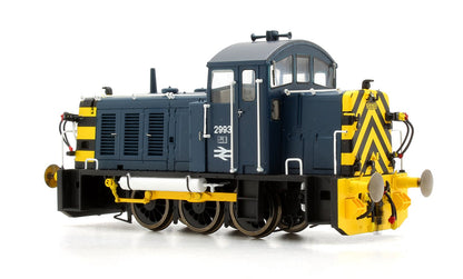 Class 07 (V2) 2993 Br Blue with 'Wasp' Stripes Diesel Locomotive
