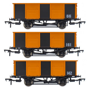 Industrial 21 Ton Steel Mineral Wagon Triple Pack