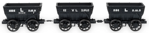 Pack of 3 - Vane-Londonderry Collieries - 4T ‘Black Waggons’, in two body styles, circa 1960s