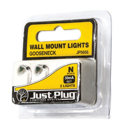 JP5658 Gooseneck Wall Mount Lights - N Scale