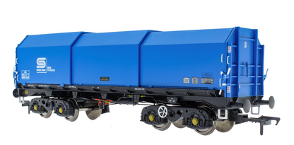 Pre-Owned ACC2122-BSC-3 JSA Bogie Covered Steel Wagon Twin Pack - British Steel 3 - BSSP 4057, BSSP 4076