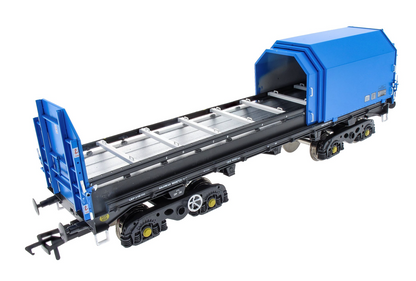 Pre-Owned ACC2122-BSC-3 JSA Bogie Covered Steel Wagon Twin Pack - British Steel 3 - BSSP 4057, BSSP 4076