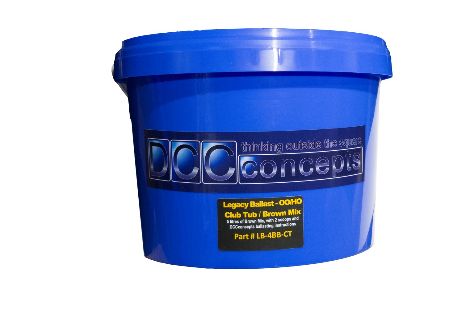 5 Litre Club Tub of 2mm/N scale Ballast. Brown Blend