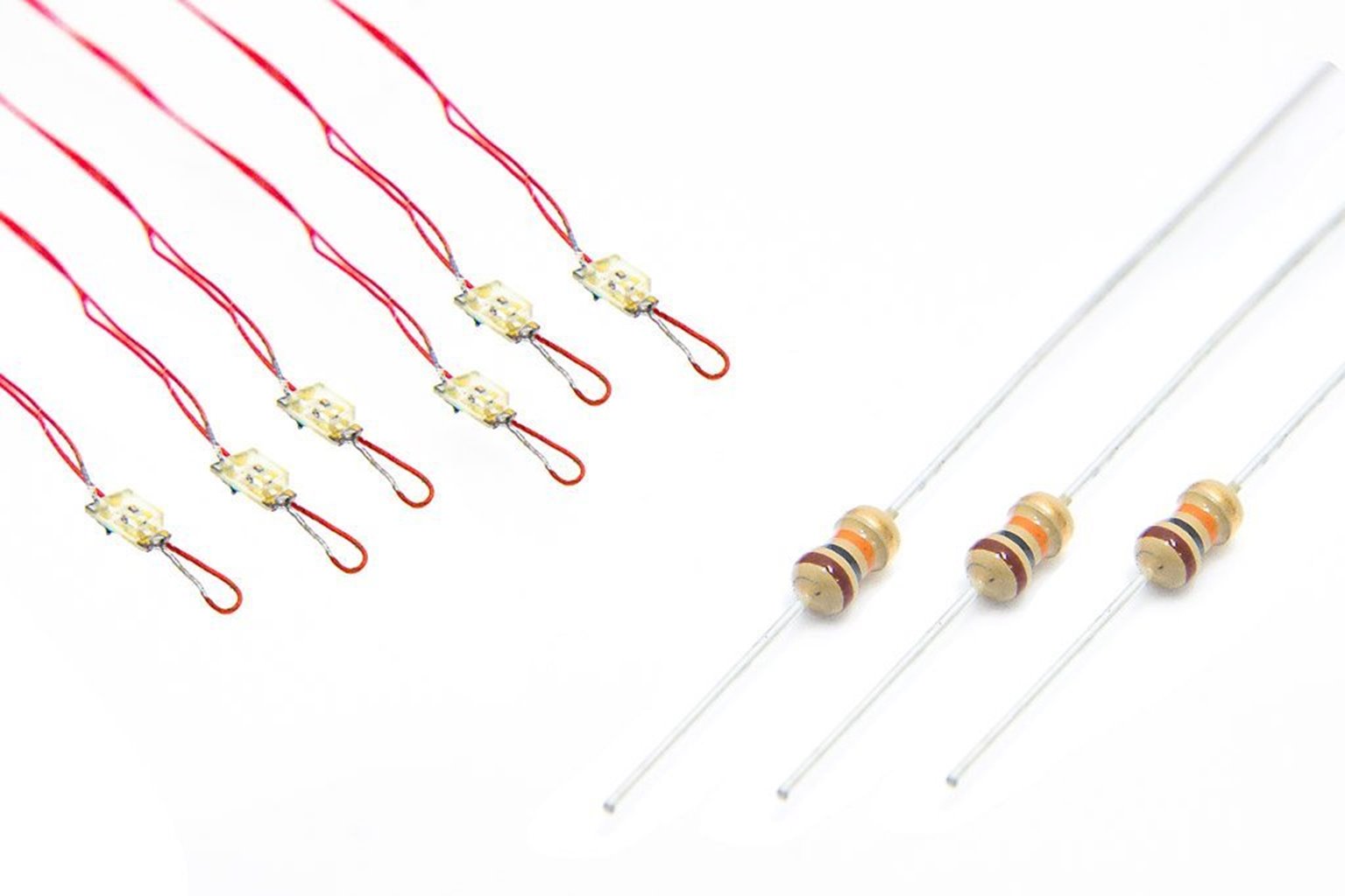 NANOlight (w/resistors) 6x (1-Colour) Amber