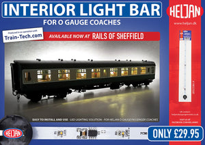 Interior LED Light Bar for O Gauge Coaches