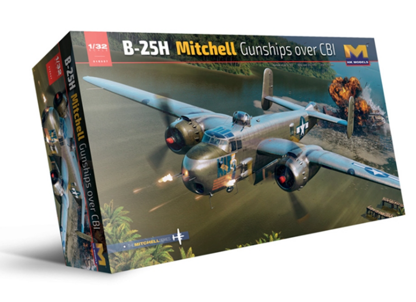 B-25H Mitchell Gunships over CBI Model Kit