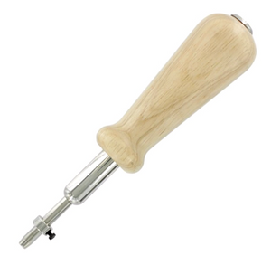 Wooden-Handled Pin Pusher with Depth Stop