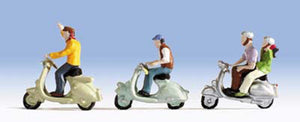 Scooter Riders (3) Figure Set