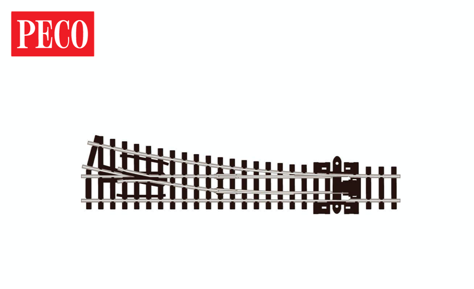 Peco SL-395 N Scale Right Hand #6 Code 80 Insulfrog Track