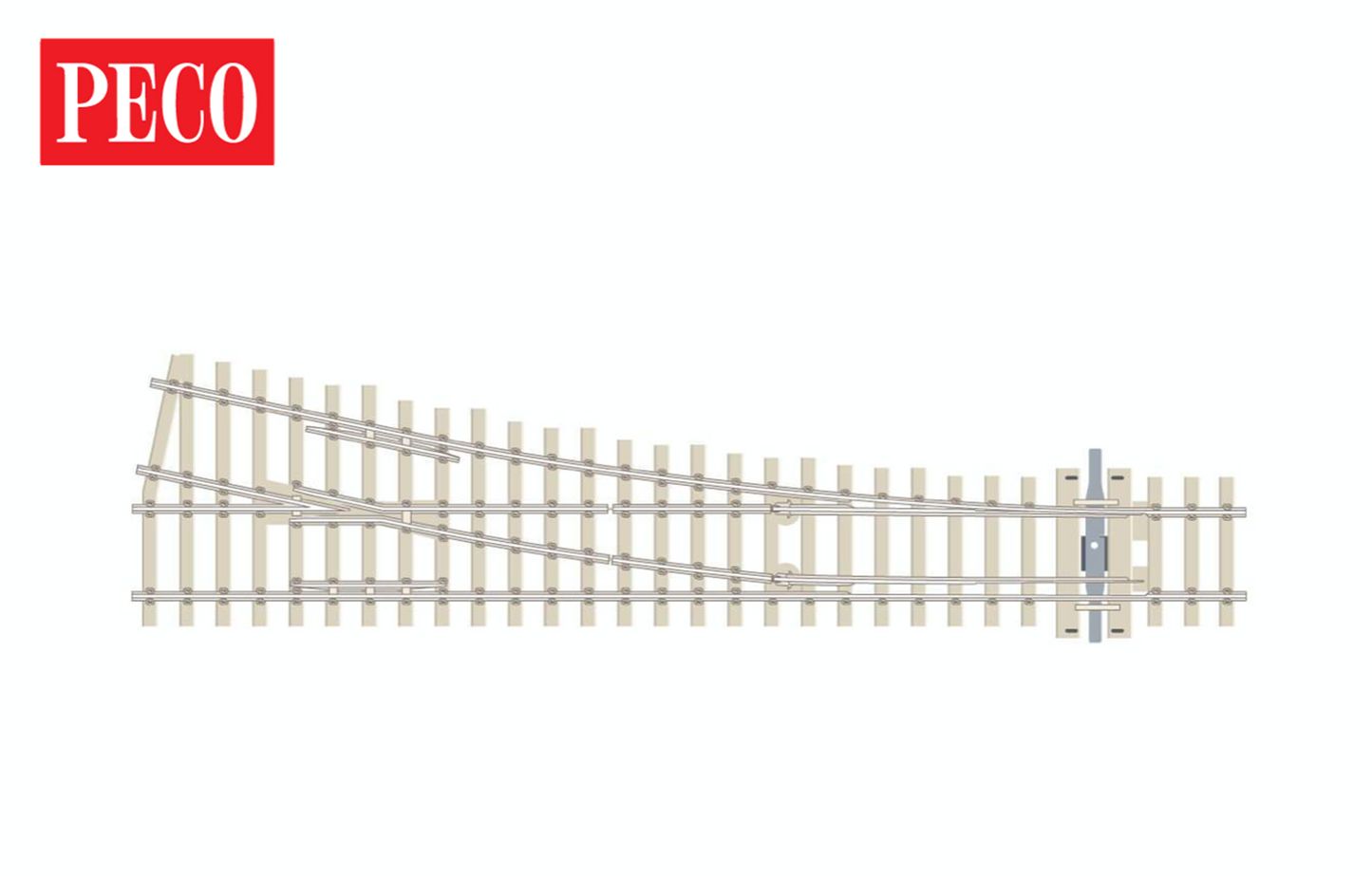 SLE1095 Concrete Sleeper Medium Radius Right Hand Point