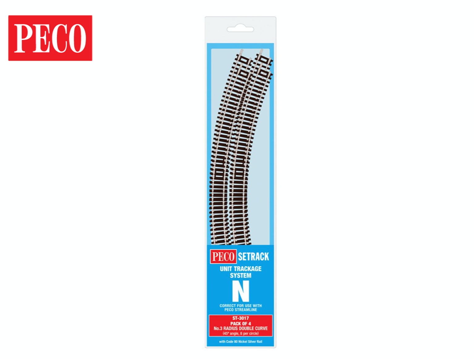 ST3017 Setrack No.3 Double Standard Curve Track Radius 3 298.5mm (4)