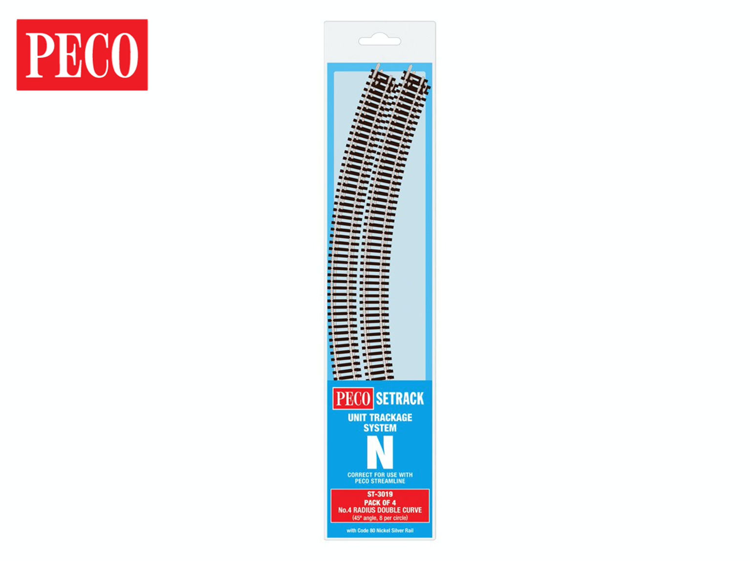 ST3019 Setrack Double Standard Curve Track Radius 4 333.4mm (4)