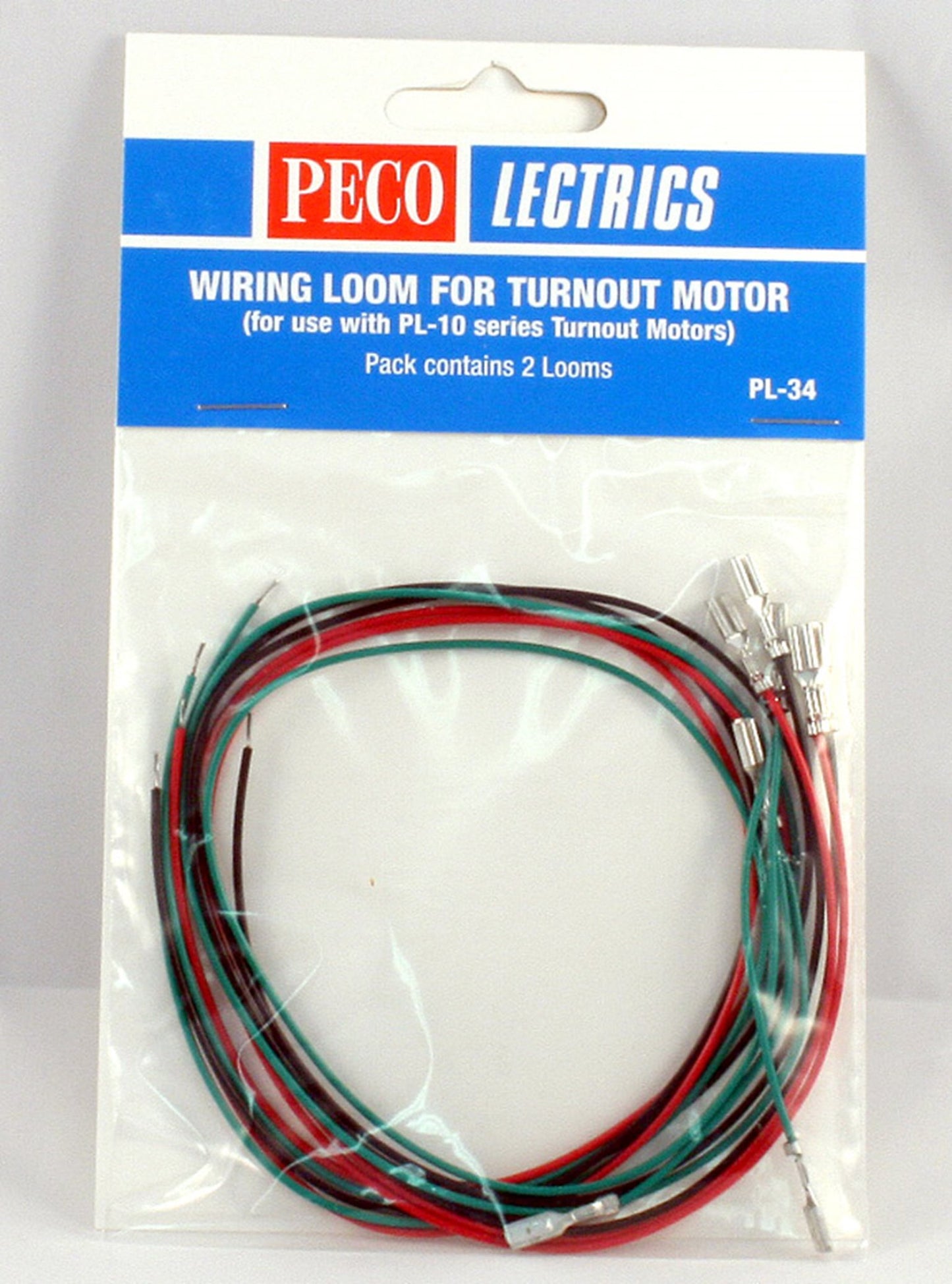 PL34 Wiring Loom for Turnout motor (Pack of 2)