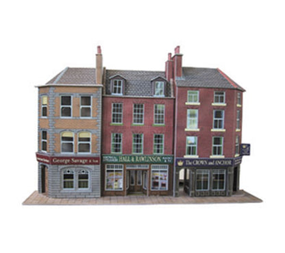 Low Relief Pub & Shops Building Kit