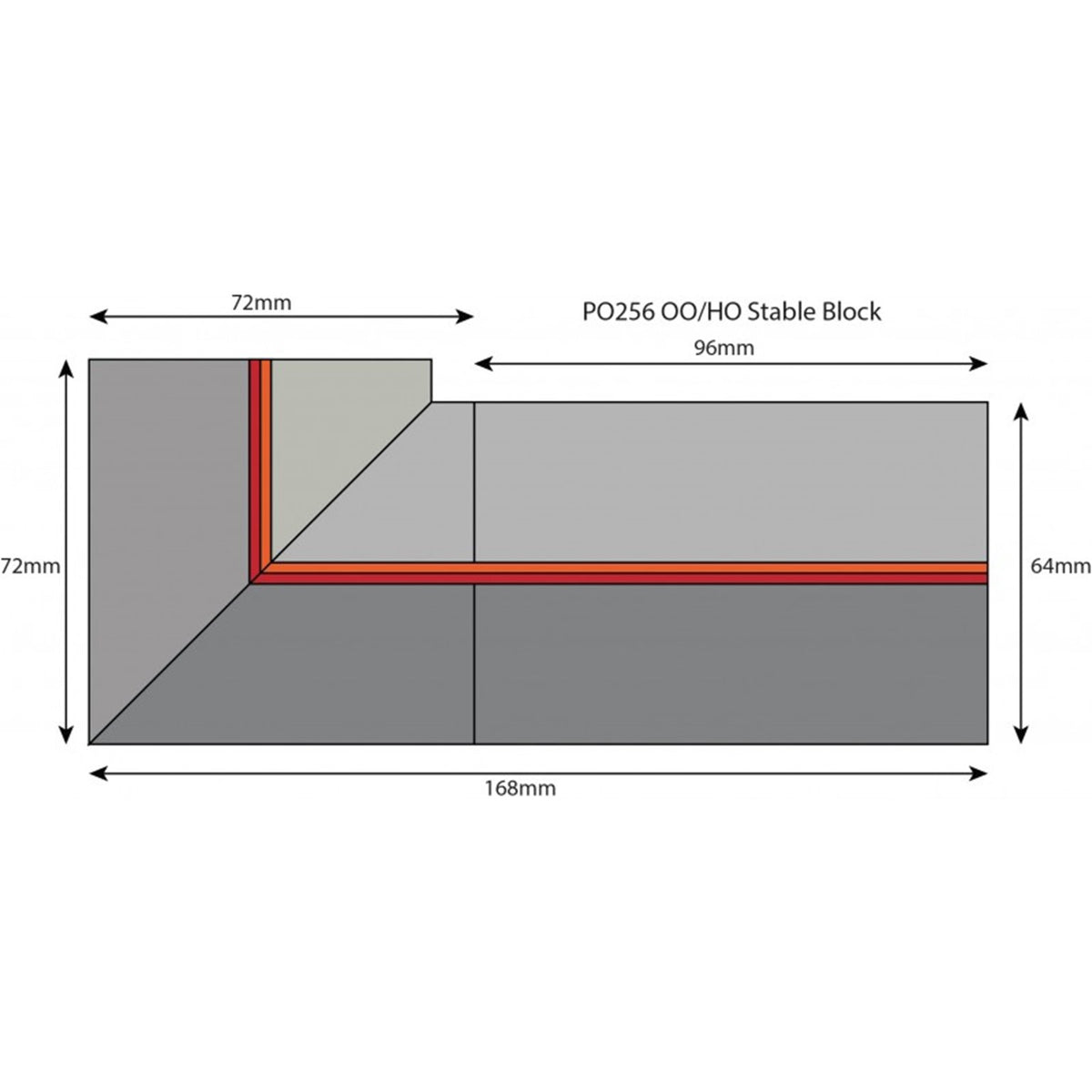 PO256 00/H0 Stable Block Kit