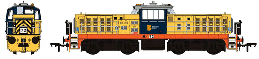 Hunslet Bo-Bo in British Steel Yellow/Blue No.72 Diesel Locomotive