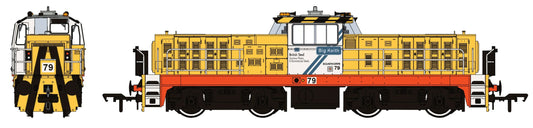 Hunslet Bo-Bo in British Steel Yellow/White "Big Keith" No.79 Diesel Locomotive