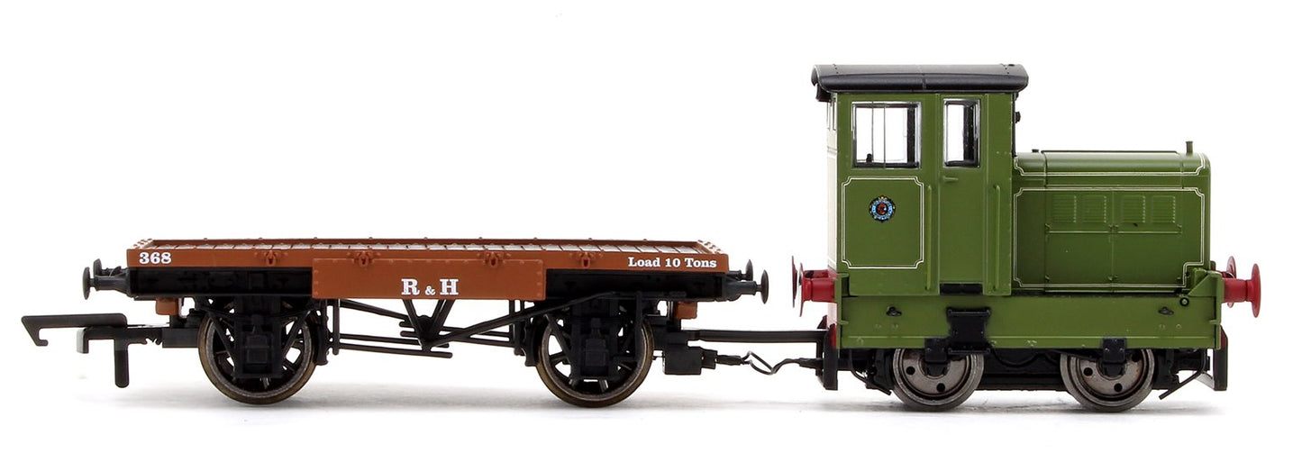 Pre-Owned Ruston & Hornsby Ltd, R&H 48DS, 0-4-0, No. 269595 and Flatbed Wagon