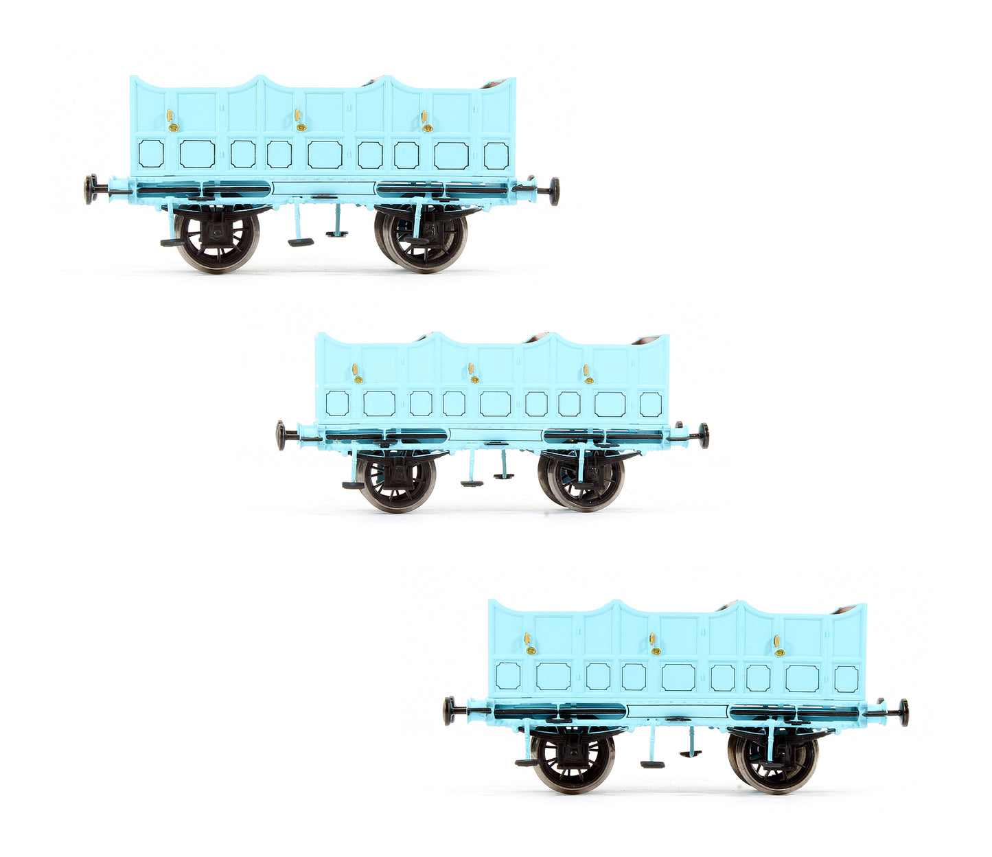 Pre-Owned R40102 L&MR Third Class Open Carriage (3 Pack)