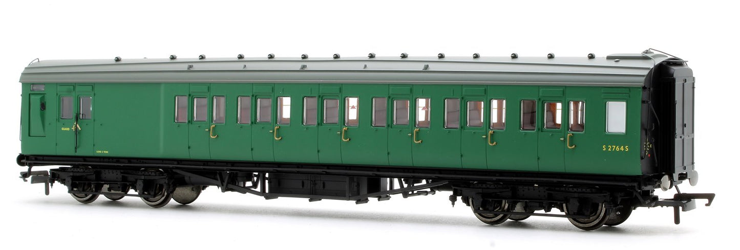 BR Green Maunsell Corridor Six Compartment Brake Second Coach S2764S 'Set 230'