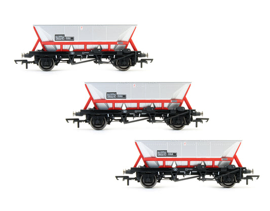 Pre-Owned R6707 BR Railfreight HAA MGR Hopper Wagons (Red Frame) Pack Of 3
