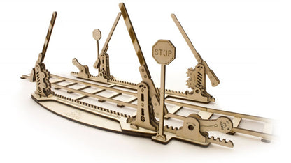 Mechanical model Rails with crossing