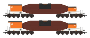 Pair of Torpedo Molten Iron Ore Wagons (Non-Rotating)