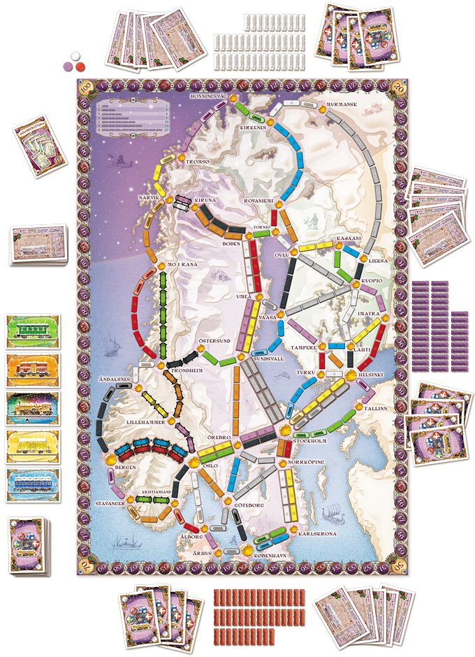 Ticket to Ride Nordic Countries Board Game