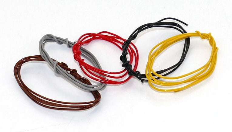 5m 1/0.6mm Solid Core Wire Assorted Colours (5)