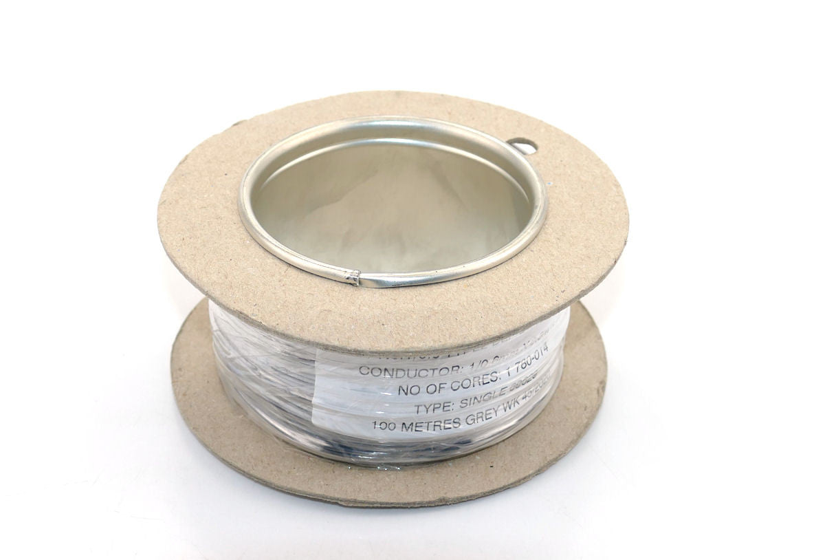 1/0.6mm Grey Solid Wire For Signals 100m Reel