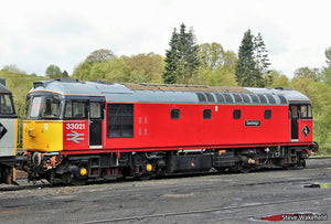 Class 33 021 'Eastleigh' Parcels Red Diesel Locomotive