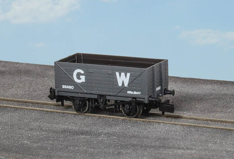 9ft 7 plank open wagon, GWR, grey No.98480