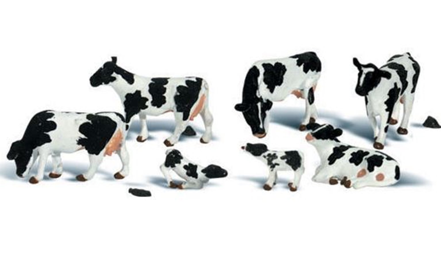 Woodland Scenics WA2187 N Gauge Figures - Holstein Cows 