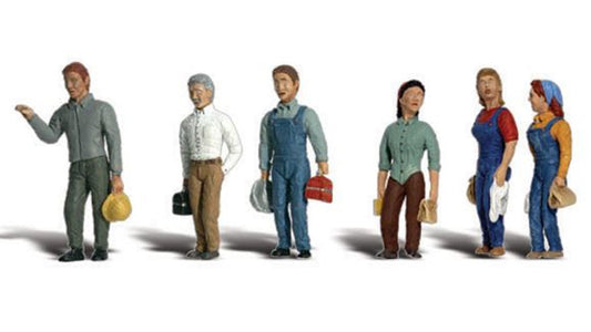 Woodland Scenics WA2188 N Gauge Figures - 2nd Shift Workers