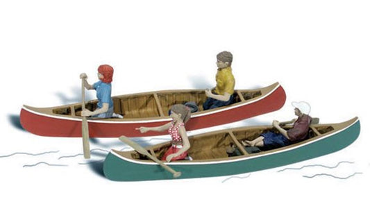 Woodland Scenics WA2200 N Gauge Figures - Canoers