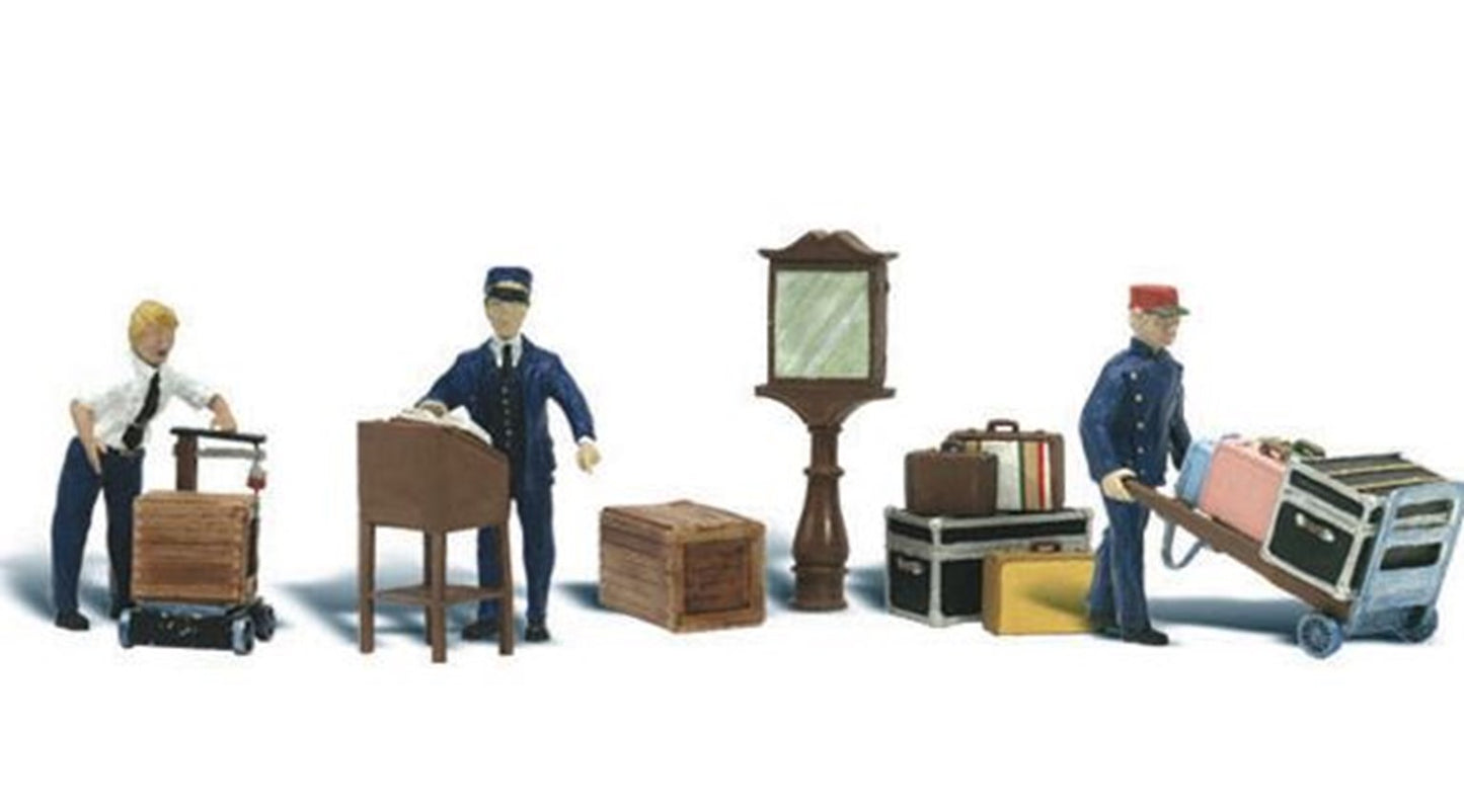 Woodland Scenics WA2211 N Gauge Figures - Depot Workers & Accessories