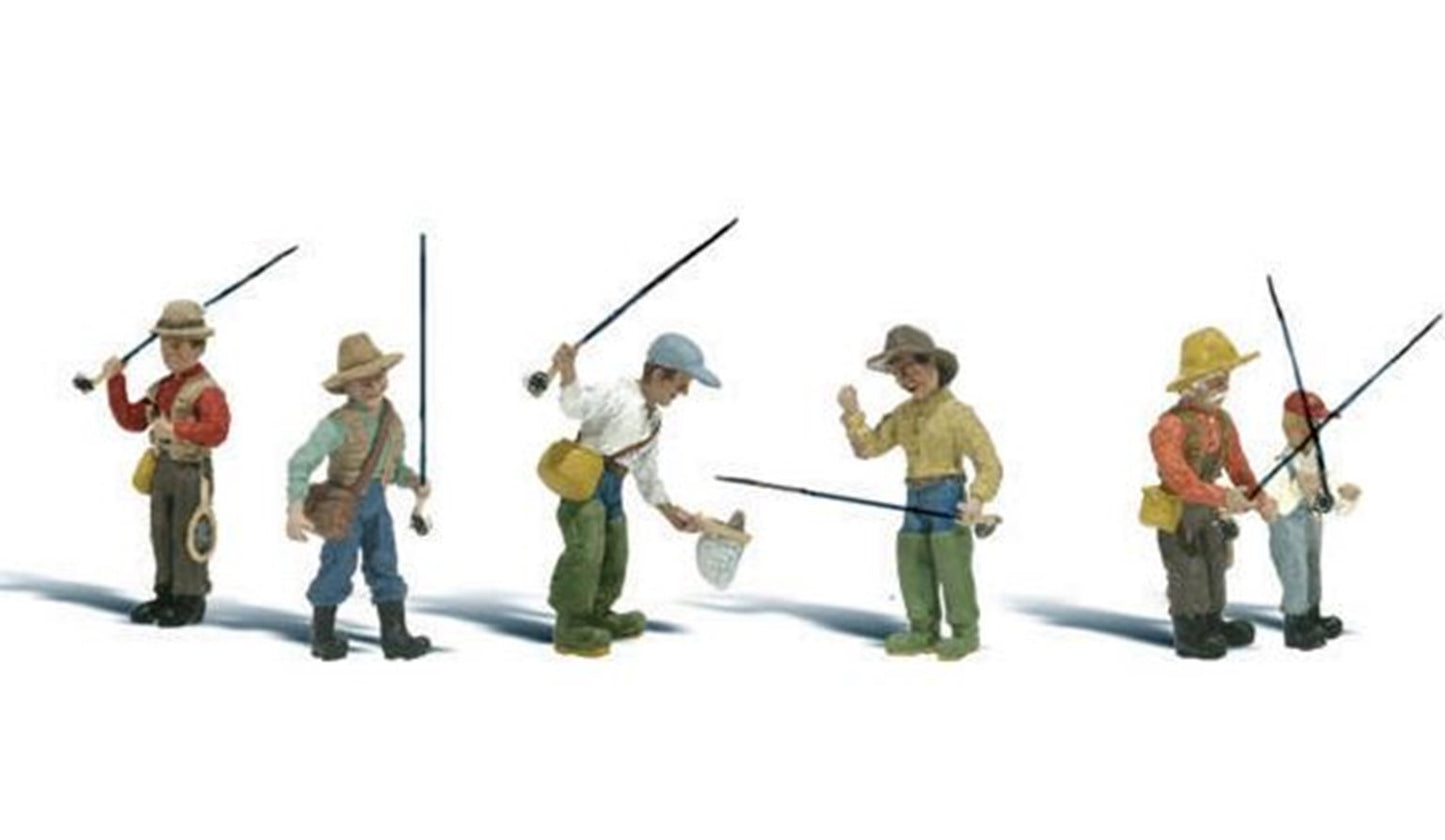 Woodland Scenics WA2215 N Gauge Figures - Fly Fishermen